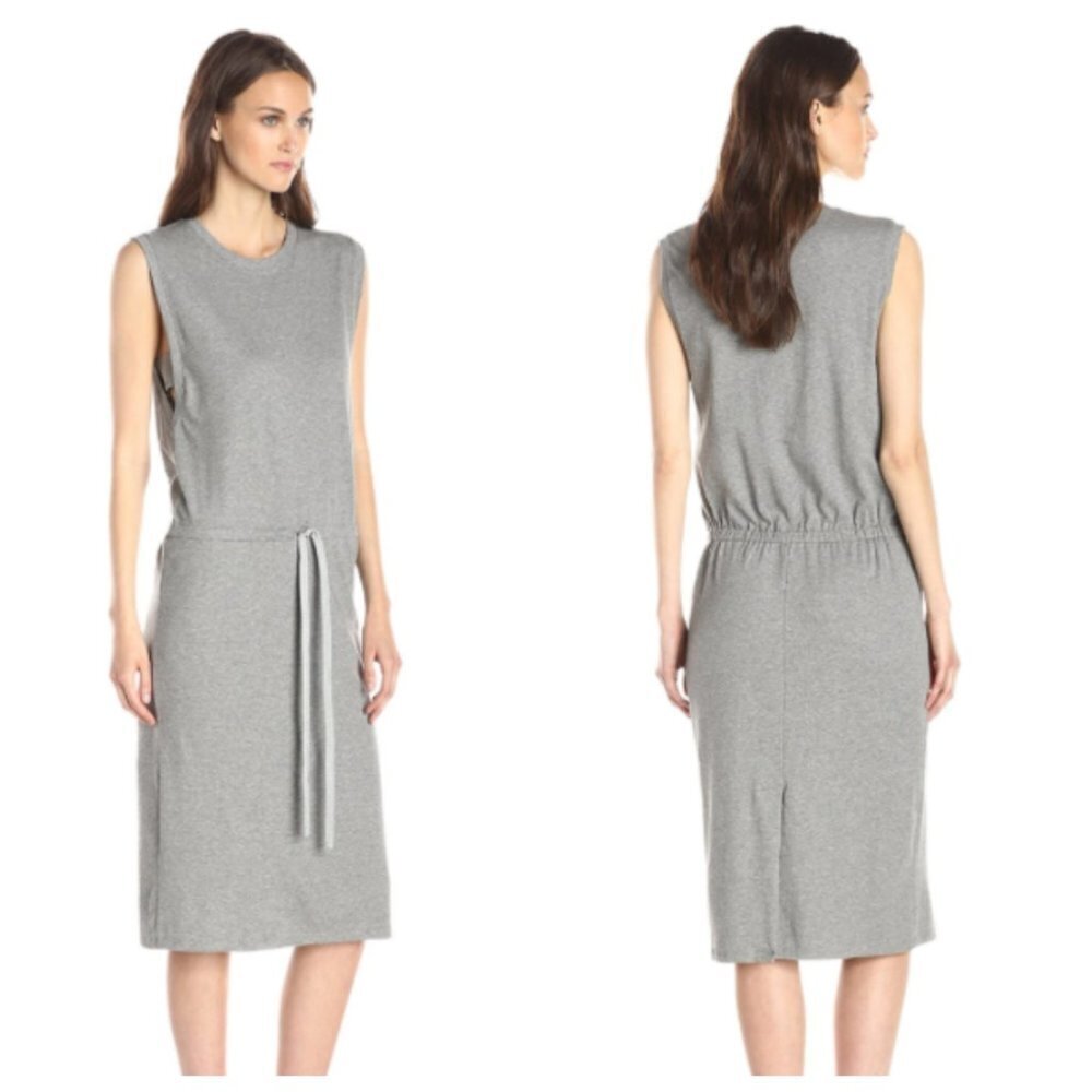 Theory Caneil Cotton sleeveless Dress Drawstring Waist Small